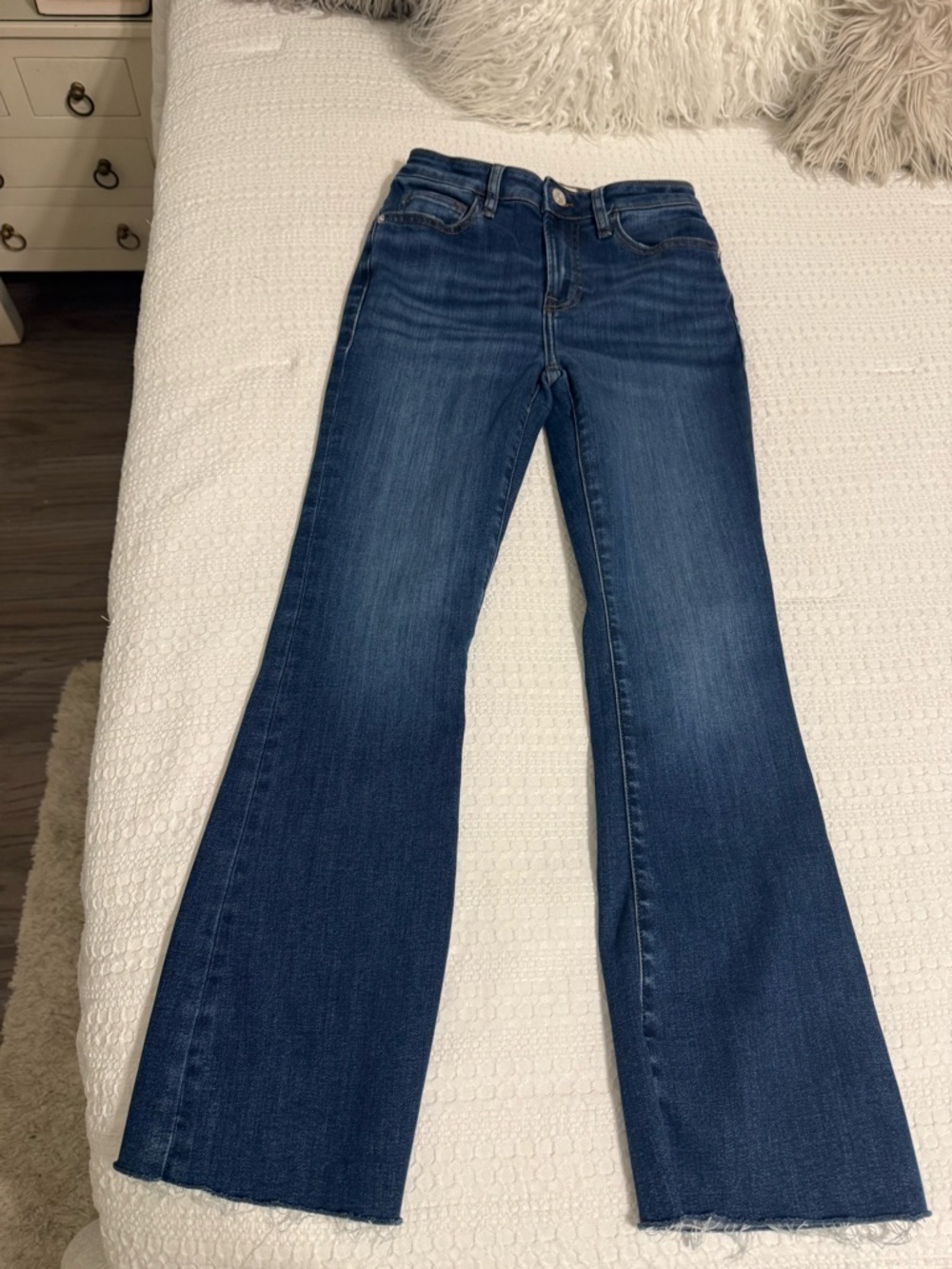 Frame Denim Women's Dark Blue Flared Jeans
